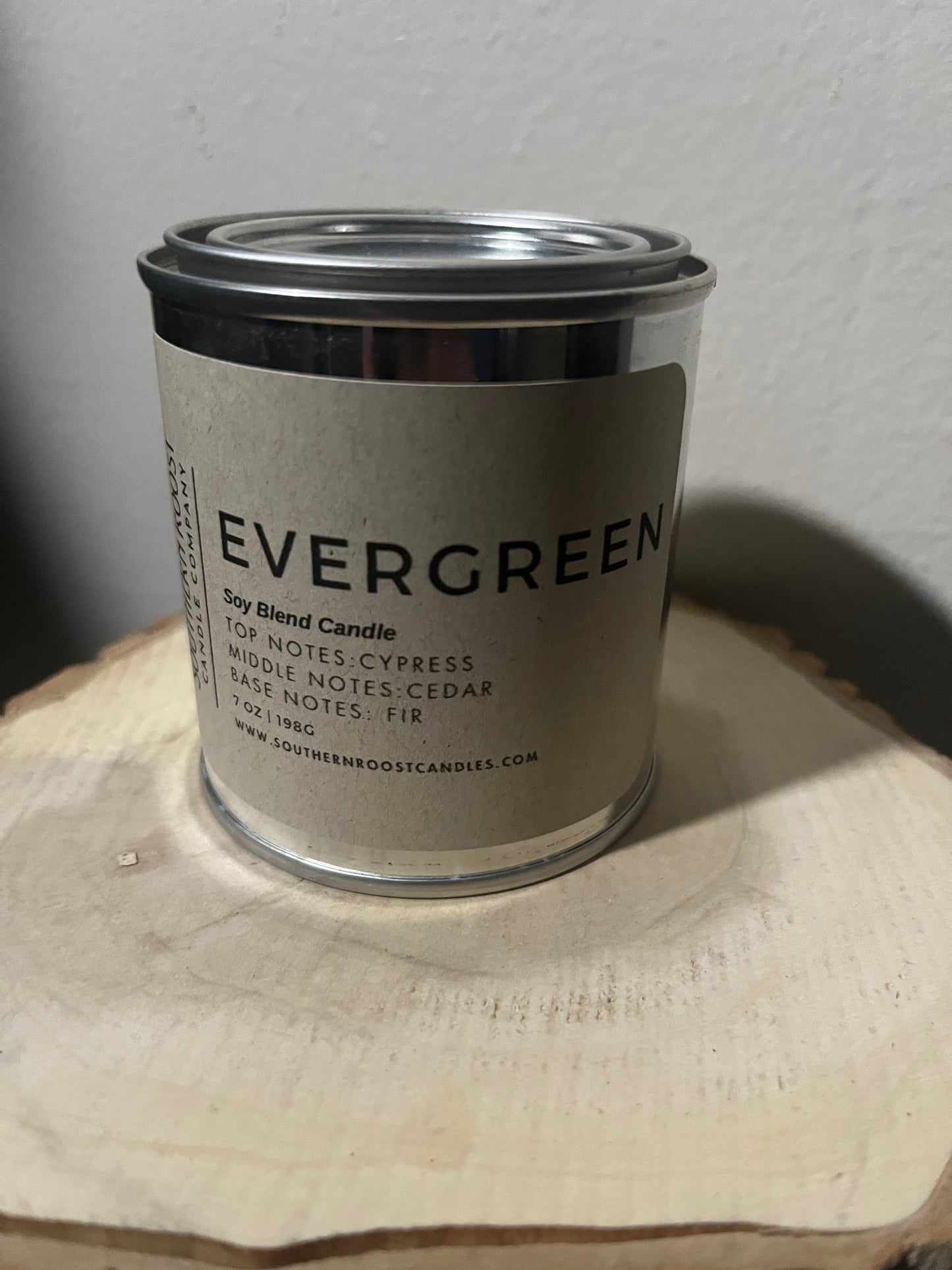 Evergreen candle