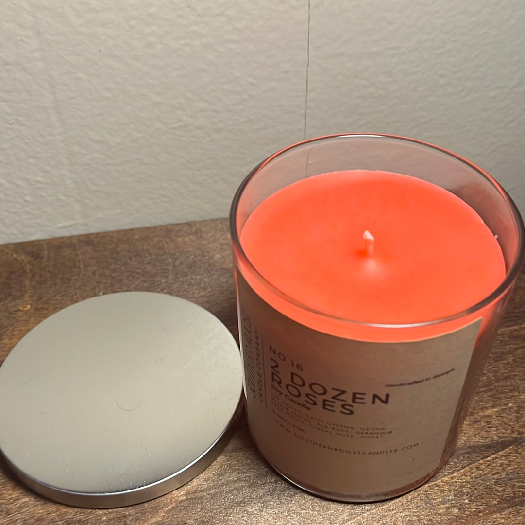 2 Dozen Roses Candle